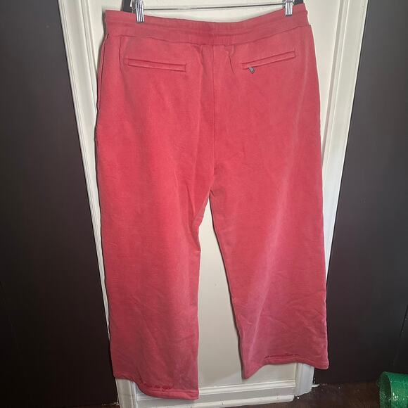 Sunwalker Men's Sun Red Sweatpants Drawstring Pockets 100% Cotton Size XXL - Picture 7 of 11